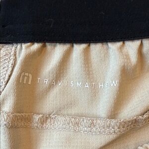 TravisMathew Beige Drifit Shorts